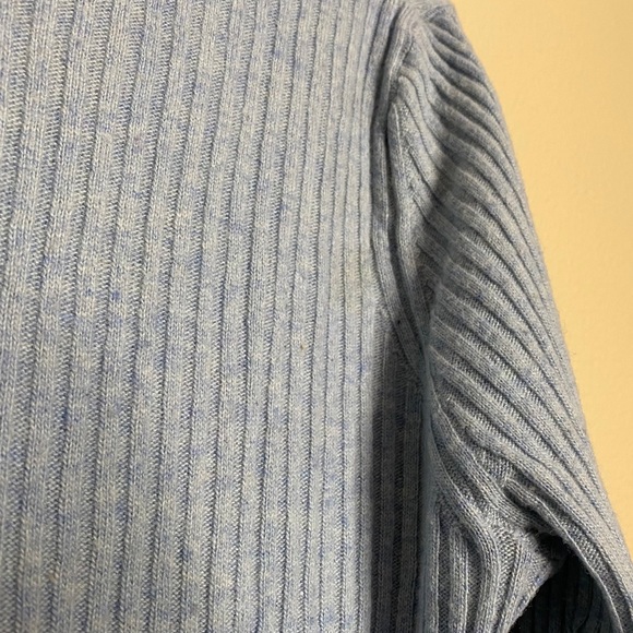 Top Shop Blue Ribbed Knit Sweater Size 6 - Picture 6 of 6